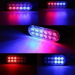 MODULOS DE LED CON FUNCION TIPO CODIGO 10.5 X 3.8 X 0.8CM ROJO/AZUL (20 PZA)