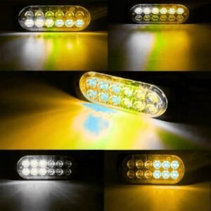 MODULOS DE LED CON FUNCION TIPO CODIGO 10.5 X 3.8 X 0.8CM BLANCO/AMBAR (20 PZA)