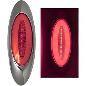 PLAFON UNIVERSAL LATERAL DE LEDS CON LUZ GEL 12/24V ROJO (PZA)