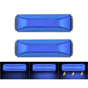 PLAFON UNIVERSAL LATERAL 4 LEDS CON LUZ GEL 12/24V AZUL (PAR)