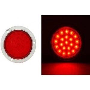PLAFON UNIVERSAL POSTERIOR REDONDA 21 LEDS 12/24V ROJO (PZA)