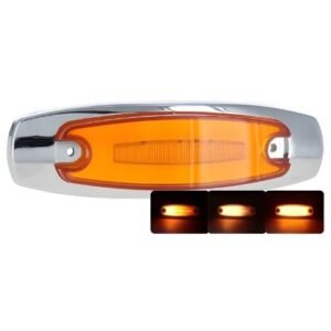 PLAFON UNIVERSAL LATERAL 4 LEDS CON LUZ GEL 12/24V AMBAR (PZA)