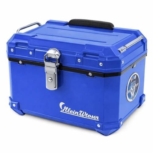 PORTA EQUIPAJE PARA MOTOS DE 30L METALICA AZUL (Pieza)