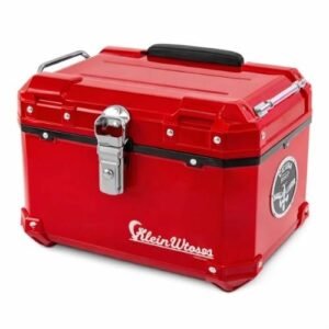 PORTA EQUIPAJE PARA MOTOS DE 30L METALICA ROJO (Pieza)