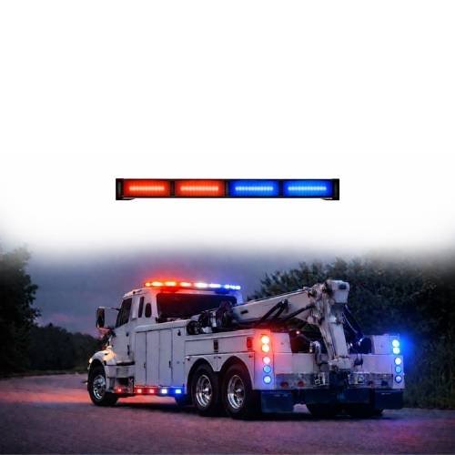 BARRA DE LED COB DE 40 W CON FUNCIONES-AZUL/ROJO (PIEZA)