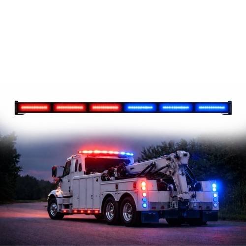 FARO DE LED COB DE 60W C/ FUNCIÓN DE ESTROBO 120cm ROJO Y AZUL (PIEZA)