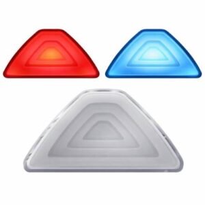 LUZ DE STOP UNIVERSAL LED 12V ROJO AZUL ICE LUZ FIJA + TIPO ESCALERA + ESTROBO (PZA)