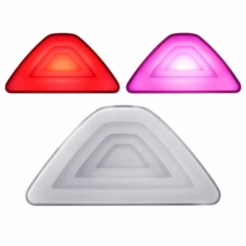 LUZ DE STOP UNIVERSAL LED 12V ROJO ROSA LUZ FIJA + TIPO ESCALERA + ESTROBO (PZA)
