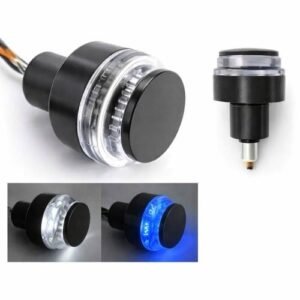 PUÑOS CON LUZ PARA MOTOCICLETA // BLANCO/AMBAR (PAR)