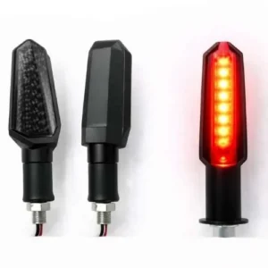 LUZ LED DIRECCIONAL UNIVERSAL PARA MOTOCICLETA ROJO (PAR)