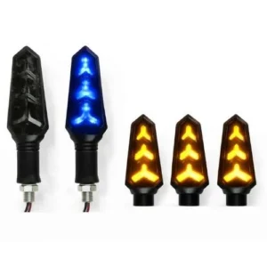 LUZ LED DIRECCIONAL UNIVERSAL PARA MOTOCICLETA AZUL (PAR)