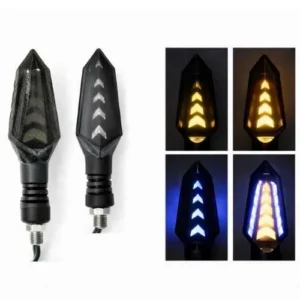 LUZ LED DIRECCIONAL UNIVERSAL PARA MOTOCICLETA AZUL (PAR)