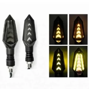 LUZ LED DIRECCIONAL UNIVERSAL PARA MOTOCICLETA AMARILLO (PAR)