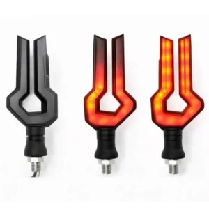 LUZ LED DIRECCIONAL UNIVERSAL PARA MOTOCICLETA ROJO (PAR)