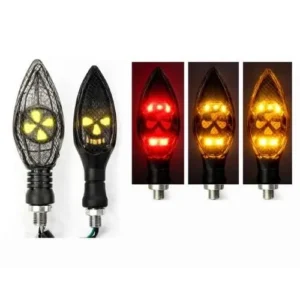 LUZ LED DIRECCIONAL UNIVERSAL PARA MOTOCICLETA ROJO (PAR)