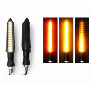 LUZ LED DIRECCIONAL UNIVERSAL PARA MOTOCICLETA ROJO (PAR)