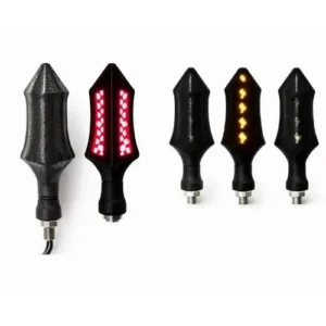 LUZ LED DIRECCIONAL UNIVERSAL PARA MOTOCICLETA ROJO (PAR)