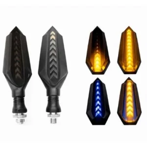 LUZ LED DIRECCIONAL UNIVERSAL PARA MOTOCICLETA AZUL (PAR)