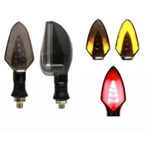 LUZ LED DIRECCIONAL UNIVERSAL PARA MOTOCICLETA ROJO (PAR)