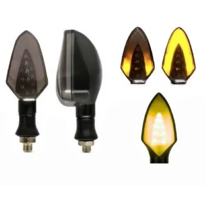 LUZ LED DIRECCIONAL UNIVERSAL PARA MOTOCICLETA AMARILLO (PAR)