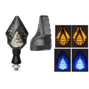 LUZ LED DIRECCIONAL UNIVERSAL PARA MOTOCICLETA AZUL (PAR)