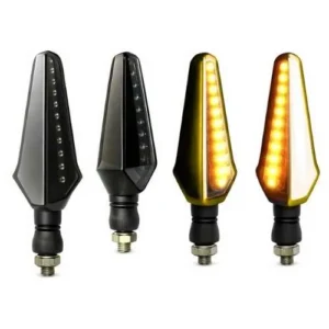 LUZ LED DIRECCIONAL UNIVERSAL PARA MOTOCICLETA AMARILLO (PAR)