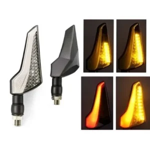 LUZ LED DIRECCIONAL UNIVERSAL PARA MOTOCICLETA ROJO (PAR)