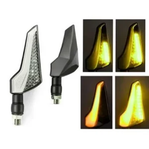 LUZ LED DIRECCIONAL UNIVERSAL PARA MOTOCICLETA AMARILLO (PAR)