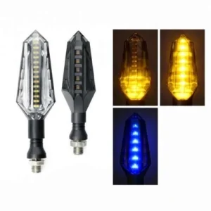 ZXD90_BL LUZ LED DIRECCIONAL UNIVERSAL PARA MOTOCICLETA AZUL (PAR)