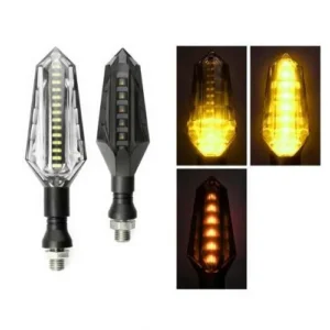 LUZ LED DIRECCIONAL UNIVERSAL PARA MOTOCICLETA AMARILLO (PAR)