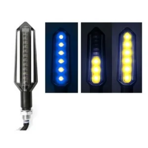ZXD91_BL LUZ LED DIRECCIONAL UNIVERSAL PARA MOTOCICLETA AZUL (PAR)