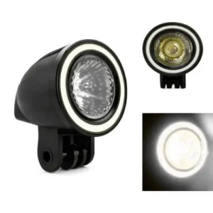 FARO DE LED MINI CON DRL LUZ FIJA Y ESTROBO BLANCO 5.2 X 7.3 X 5.2CM (PZA)