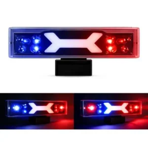 XK40_RD_BL FARO DE LED DE ALTA INTENSIDAD CON DRL ROJO/AZUL 13.9 X 3.9 X 3CM (PZA)