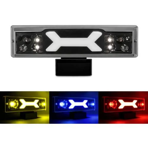 FARO DE LED DE ALTA INTENSIDAD CON DRL BLANCO/AMARILLO 13.9 X 3.9 X 3CM (PZA)