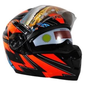 CASCO PARA MOTOCICLISTA ABATIBLE CON DISEÑO EXTRA GRANDE DOT (PIEZA)