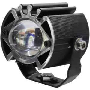 FARO TIPO CORONA CON 1 HIPER LED 10W BLANCO/AMARILLO CON LUPA, 6 FUNCIONES DE ESTROBO Y ESTROBO ROJO (PIEZA)