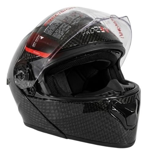 CASCO PARA MOTOCICLISTA DESMONTABLE CARBÓN GRANDE (Pieza)