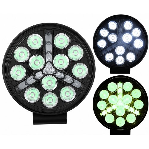 RENO94-G FARO REDONDO DE LED ALTA INTENSIDAD CON DRL VERDE 12/24V (PAR)