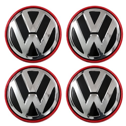 Crin-G-vw-rojo CENTRO DE RIN TROQUELADO 61MM (JGO)