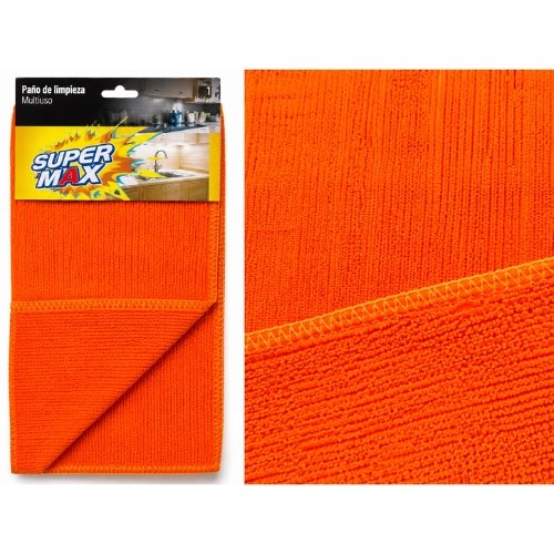 TRAPO DE MICROFIBRA 35*40CM NARANJA