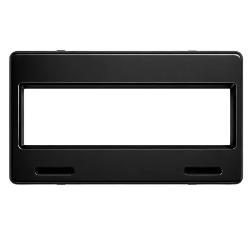 PORTA PLACA LISO NEGRO (PAR)
