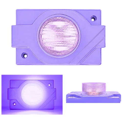 MODULOS DE LED 1 LED 2.9 X 3.7CM MORADO 12V