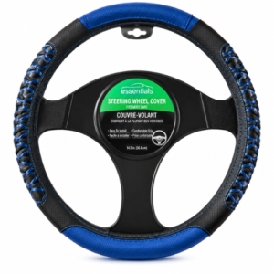 PP003BK_BL FUNDA DE VOLANTE TACTO-PIEL PARA AUTO 38CM AZUL