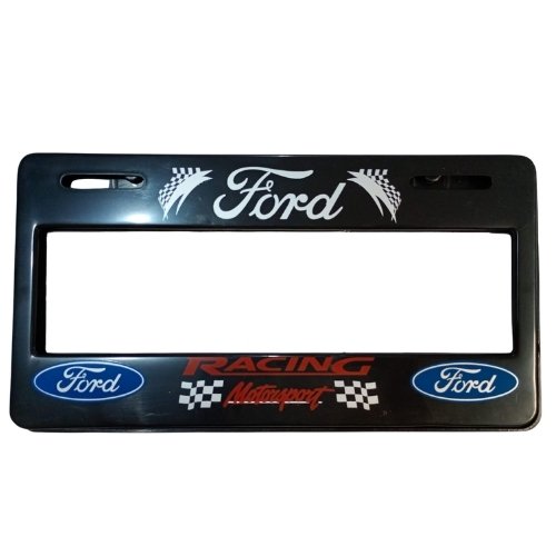 Pser- Ford racing PORTA PLACA SERIGRAFIADO (PAR)
