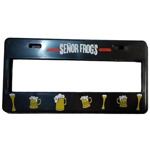 Pser- cervezas PORTA PLACA SERIGRAFIADO (PAR)