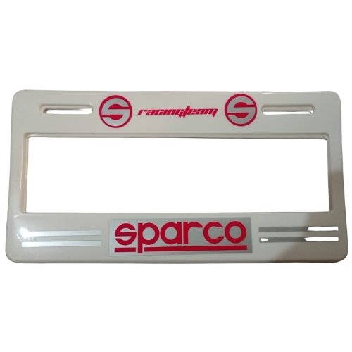 Pser-eparco letra rosa PORTA PLACA SERIGRAFIADO (PAR)