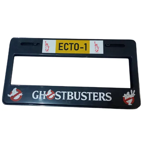 Pser-ghostbuster PORTA PLACA SERIGRAFIADO (PAR)