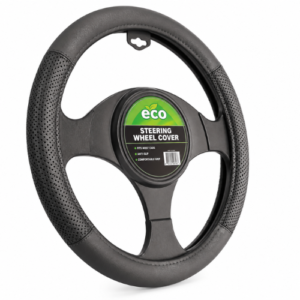 QXZY001_BK FUNDA DE VOLANTE AUTOMOTRIZ 100% PIEL GENUINA NEGRO