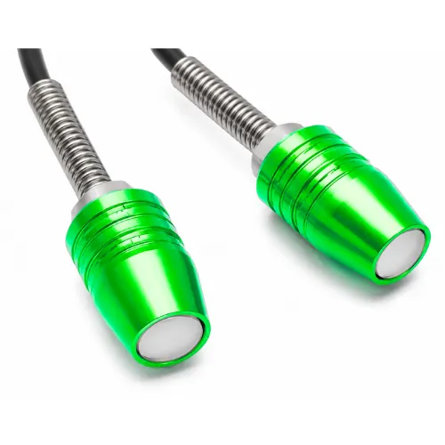 S005 GREEN TORNILLO PARA PLACA 12V CON LUZ BLANCA/CUERPO VERDE