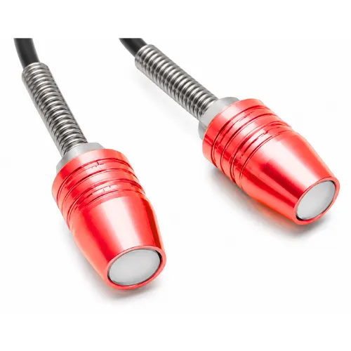 S005 RED TORNILLO PARA PLACA 12V CON LUZ BLANCA/CUERPO ROJO